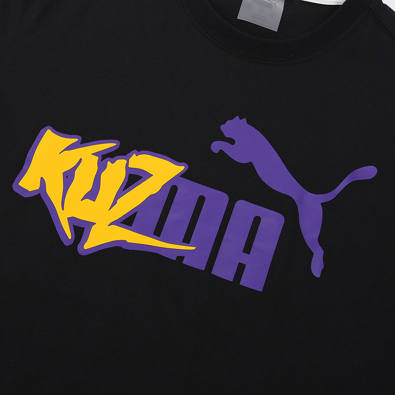 мужская черная футболка PUMA Kuzma tee 58931203 - цена, описание, фото 2